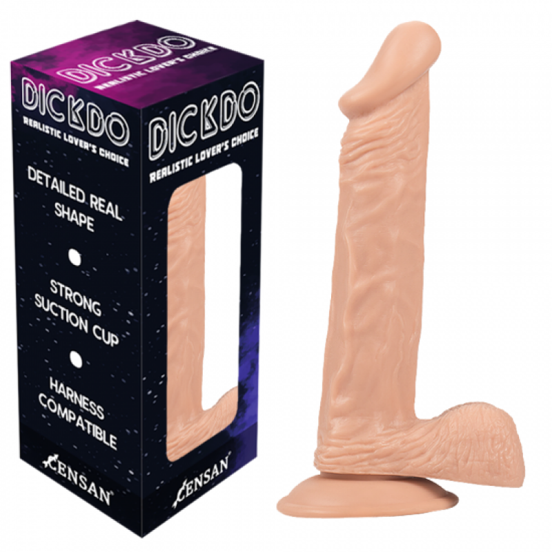 Censan Dickdo Gerçekçi Testisli Dildo Penis 24cm