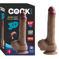 3D Full Realistik Gerçekçi Damarlı Testisli Plus Dildo No1