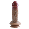 3D Full Realistik Gerçekçi Damarlı Testisli Plus Dildo No5