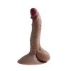 3D Full Realistik Gerçekçi Damarlı Testisli Plus Dildo No4