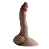 3D Full Realistik Gerçekçi Damarlı Testisli Plus Dildo No4