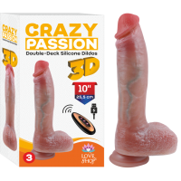 CRAYZ ÇİFT KATMAN REALİSTİK ET İLERİ GERİ HAREKETLİ DİLDO