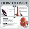 Master Perfection Dildo Jake - Isıtmalı İleri Geri Hareketli ve Rotasyonlu Gerçekçi Damarlı Yapay Penis Vibrator