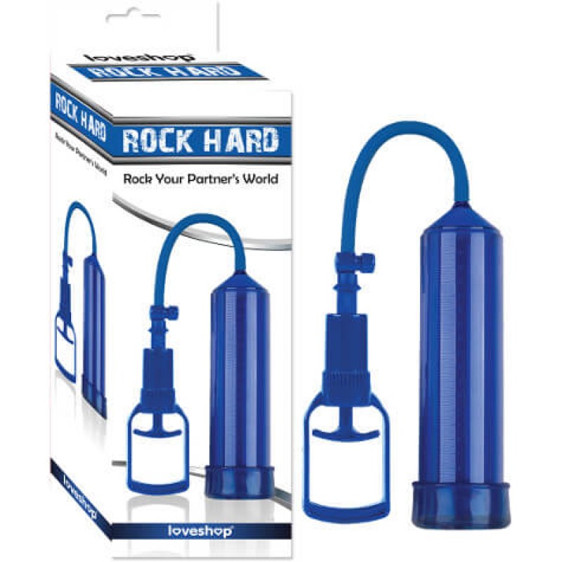  ROCK HARD BLUE CAM PLASTİKTEN YAPILMA TABANCALI SİSTEM VAKUM POMPA