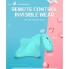 ORZA Kablosuz Kumandalı Gizli Külot İçi Giyilebilir Güçlü Titreşimli Panty Vibratör - Mavi